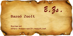 Bazsó Zsolt névjegykártya